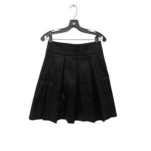 Cache Womens Mini Skirt Size S Black Pleated High Waist polyester Y2K NWT